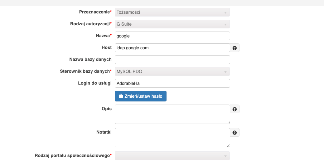 Autoryzacja G Suite Autoryzacja G Suite